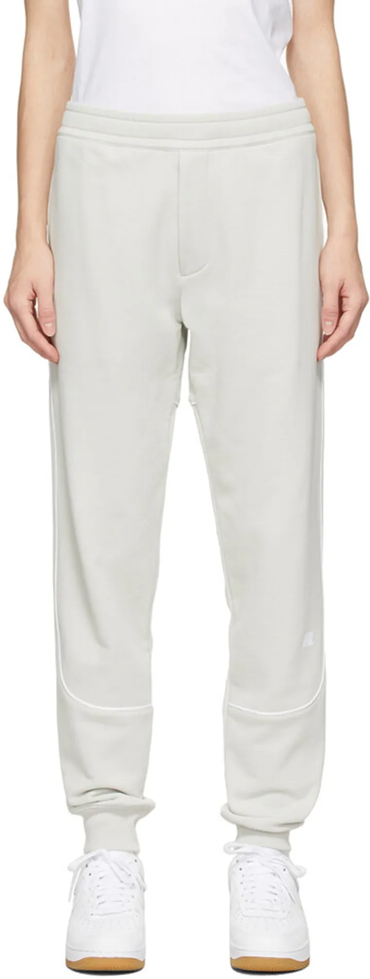 Helmut Lang Grey Terry Logo Lounge Pants