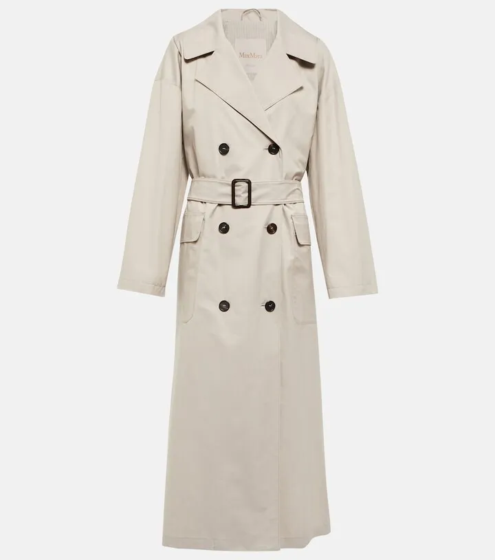 Cotton-blend trench coat