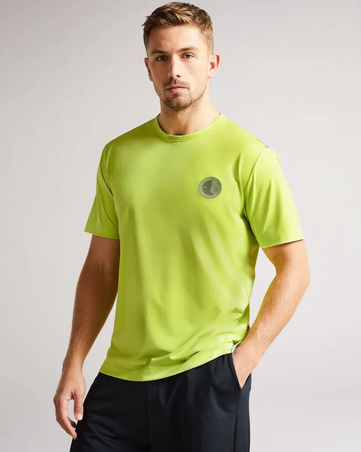 Short Sleeve Active Quick Dry T Shirt in Lime