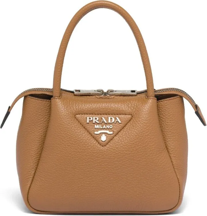 Logo-Embellished Leather Mini Bag