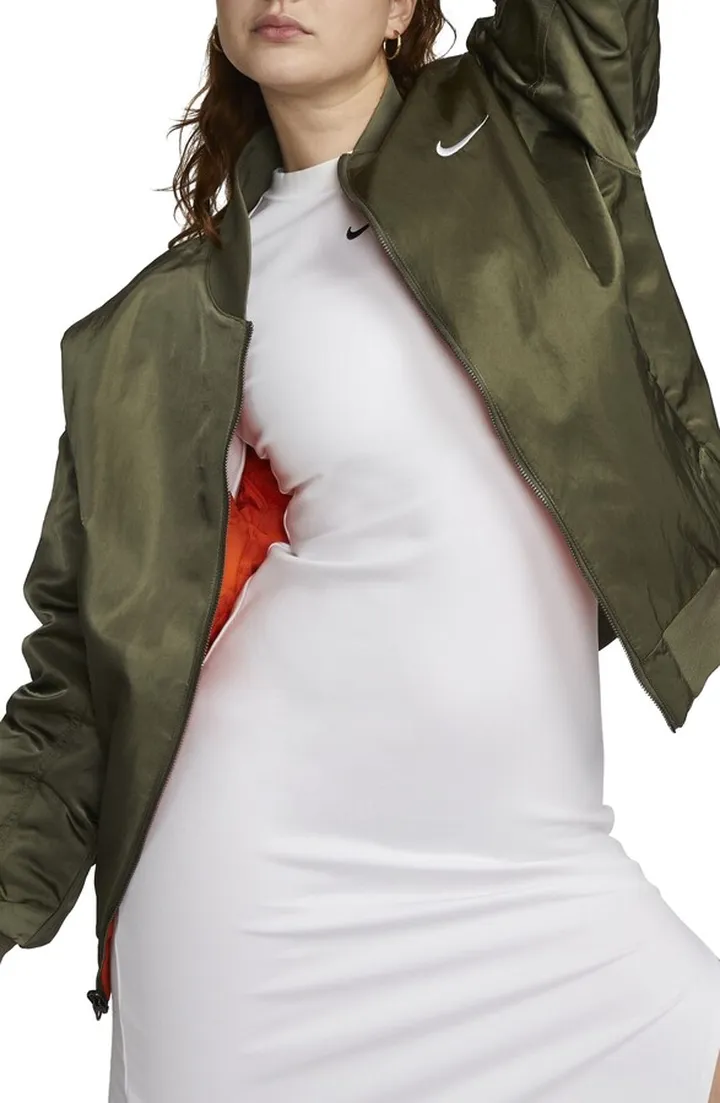 Sportswear Reversible Varsity Quilted Bomber Jacket