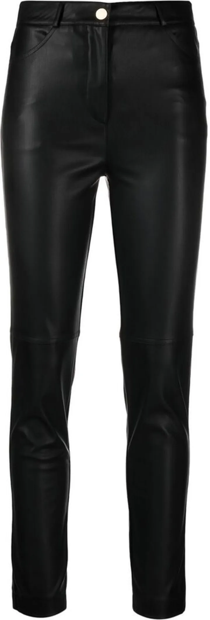 Faux-Leather Skinny Trousers