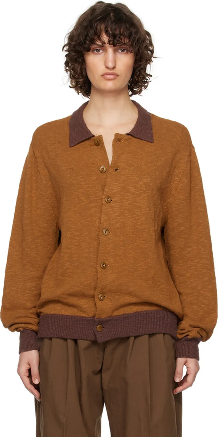 YMC Brown Rat Pack Cardigan