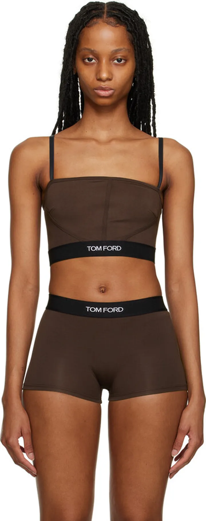 TOM FORD Brown Signature Camisole