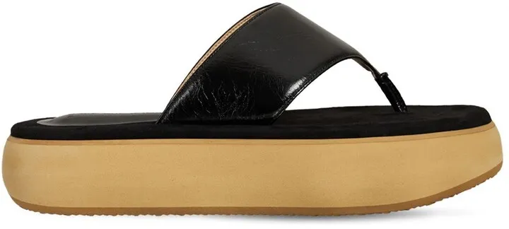 40mm Boat FF sporty leather flip flops