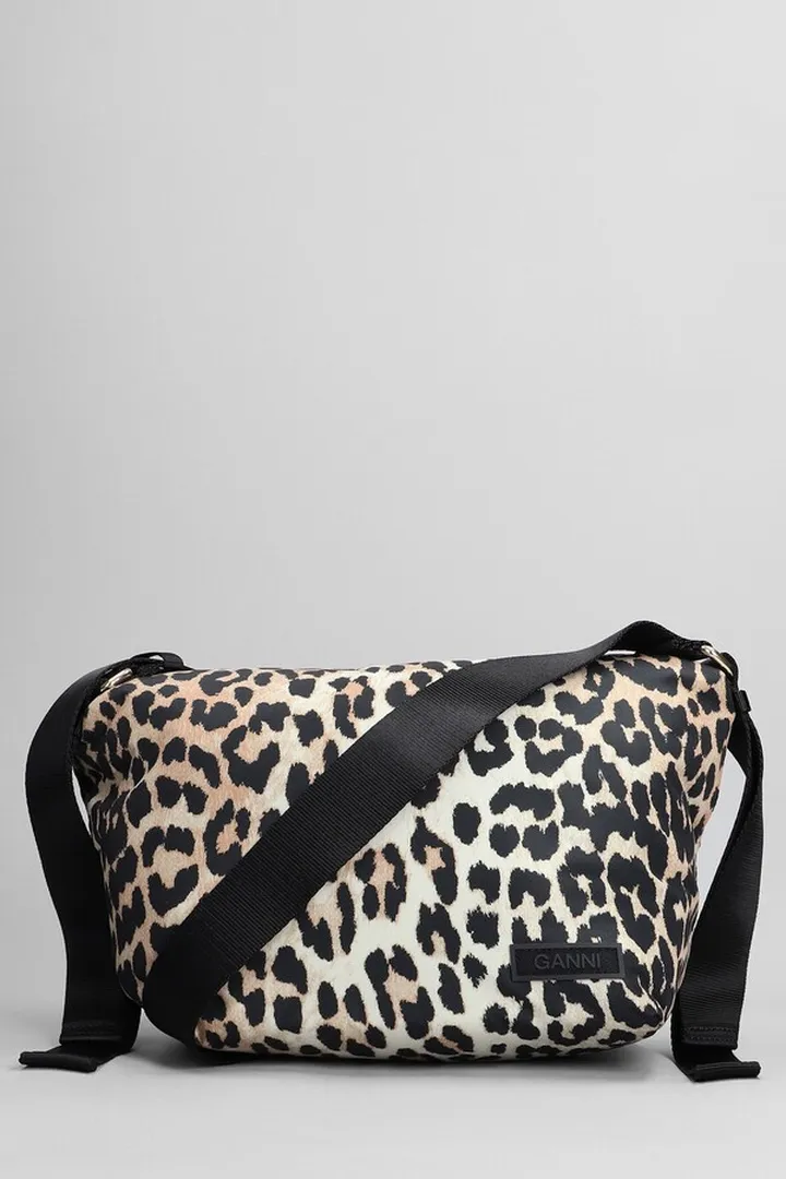 Shoulder Bag In Animalier Polyester