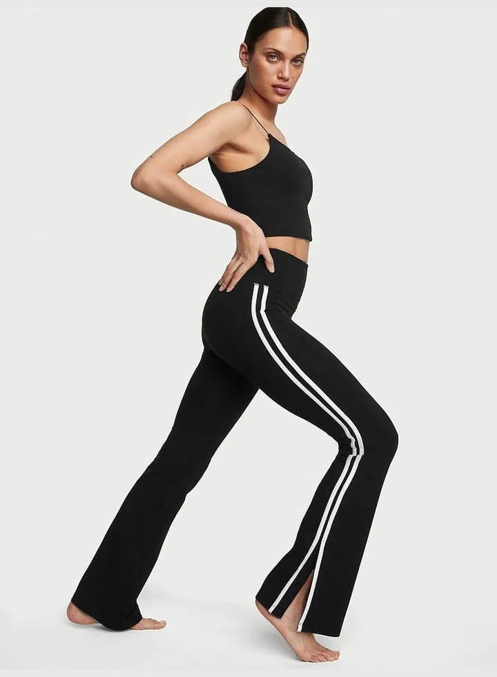 Cotton High-Rise Flare Leggings