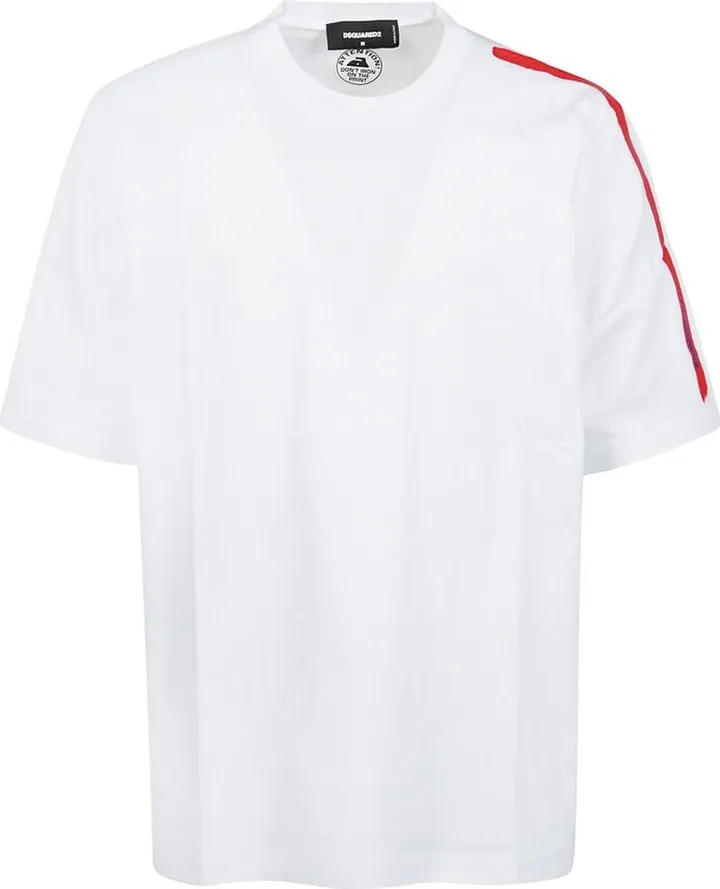 Dsquared2 Side-Stripe Crewneck T-Shirt