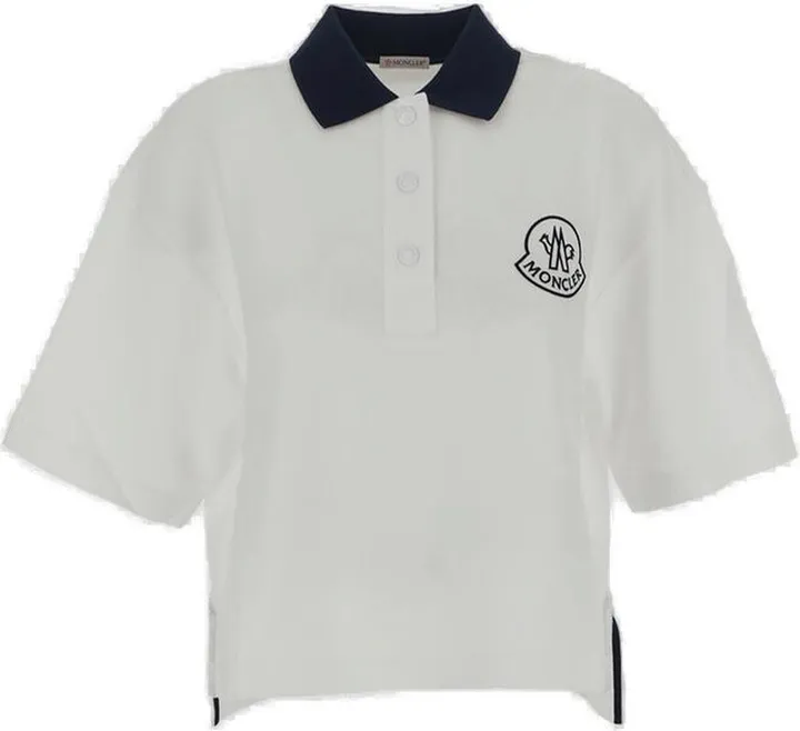Moncler Logo Embroidered Short-Sleeved Polo Shirt