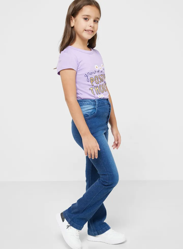 Girls Flare Jeans
