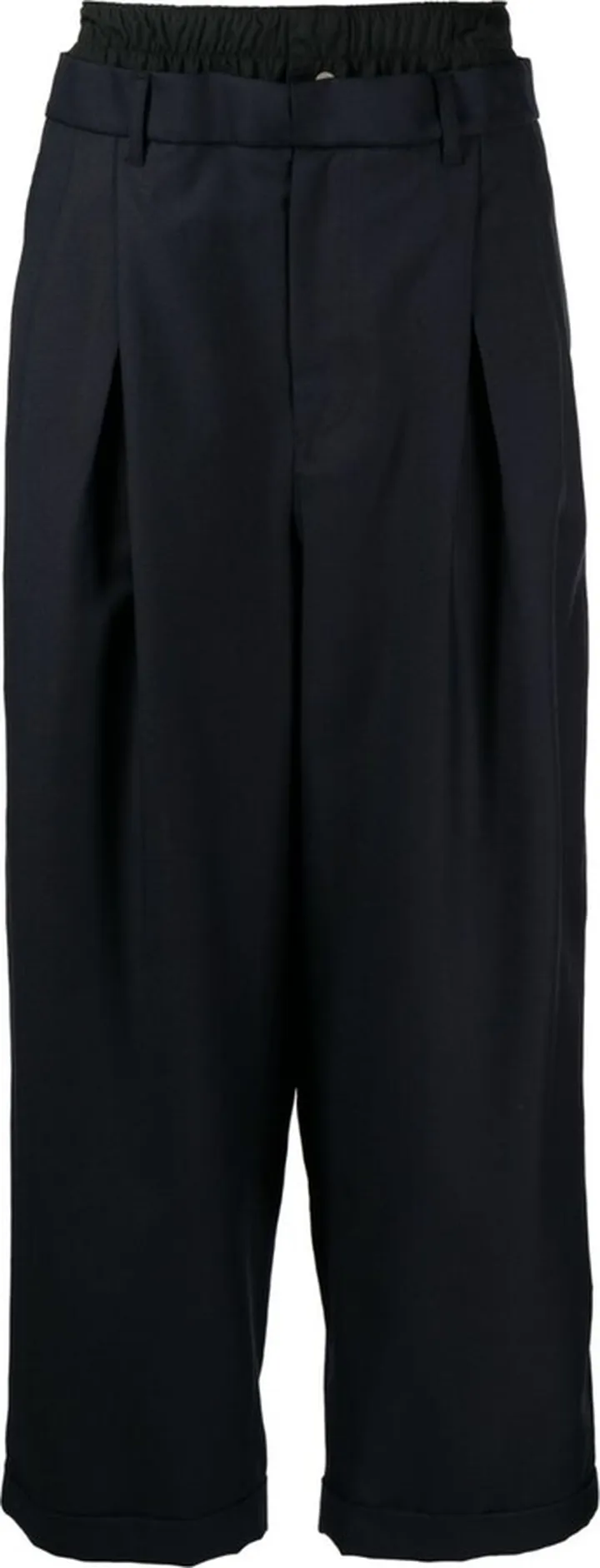 Wool Wide-Leg Trousers
