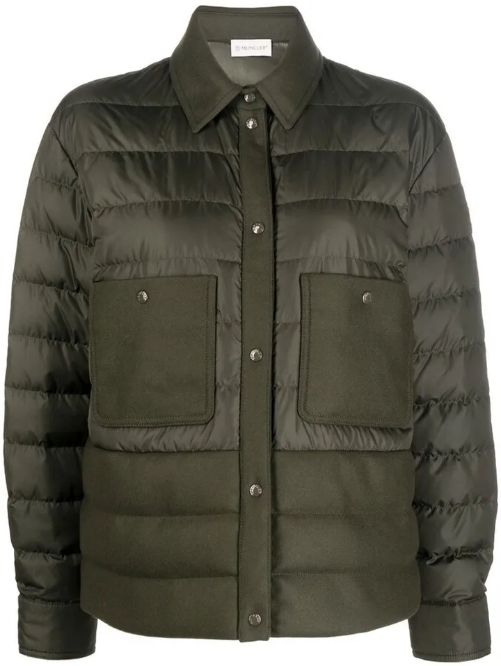 Sleeve-Patch Puffer Jacket