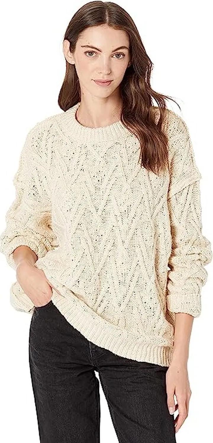 Free People Isla Cable Tunic (Tea) Women's Clothing