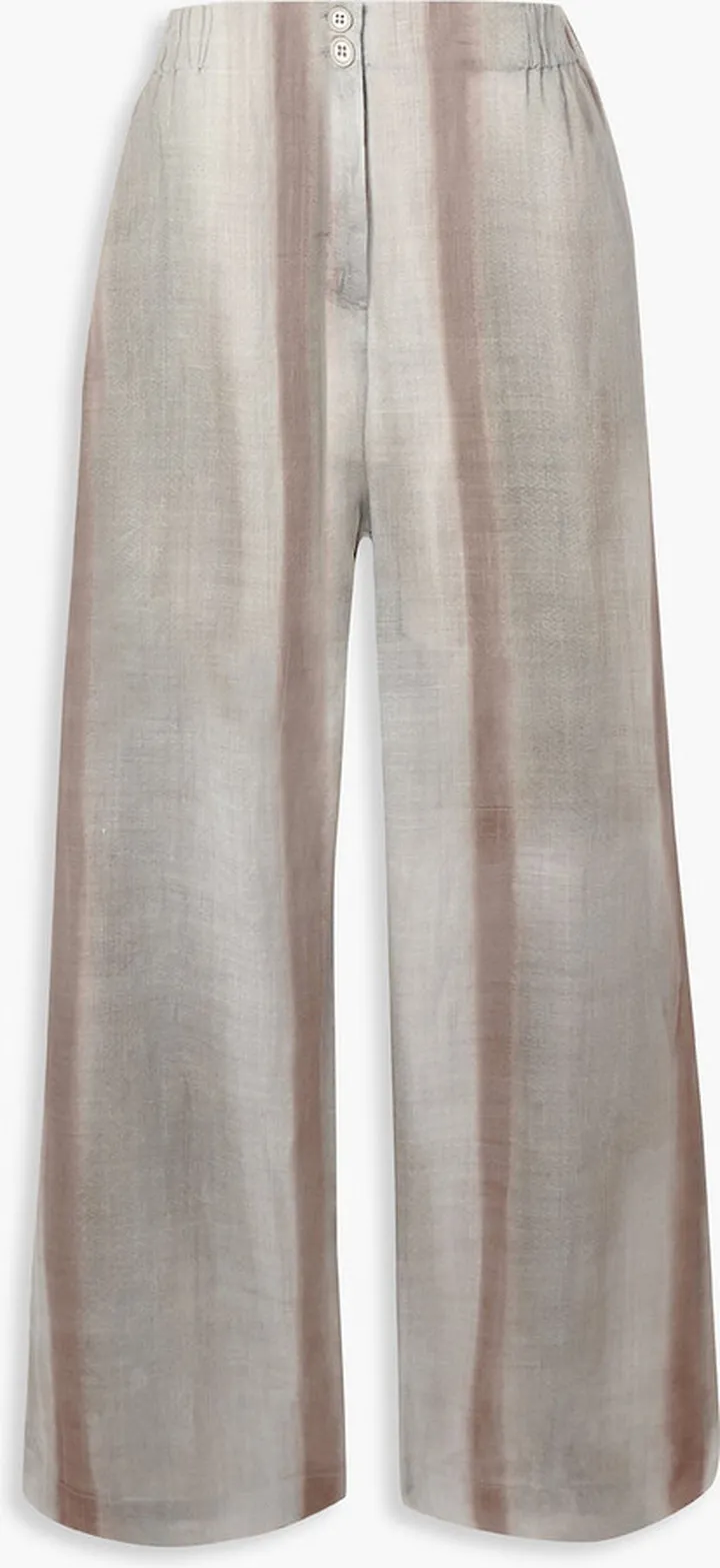 Tracy striped ramie wide-leg pants