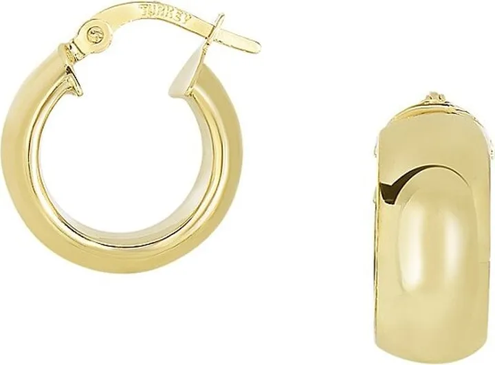 14K Yellow Gold Huggie Earrings
