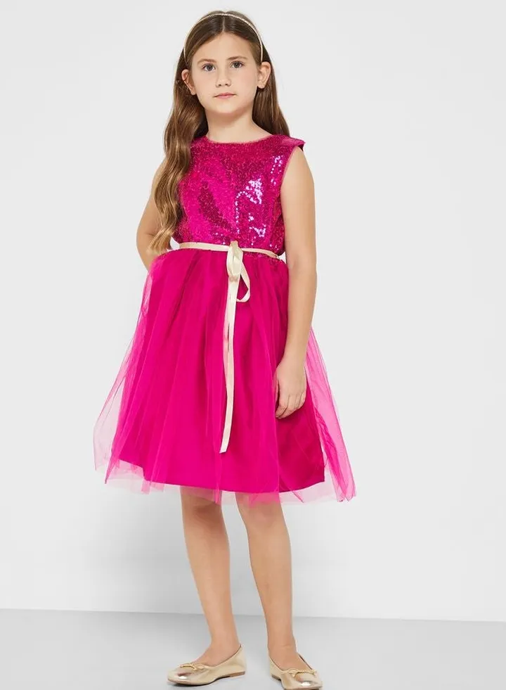 Sequin Embellished Partywear Dress