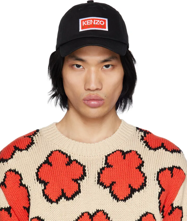 Kenzo Black Kenzo Paris Baseball Cap