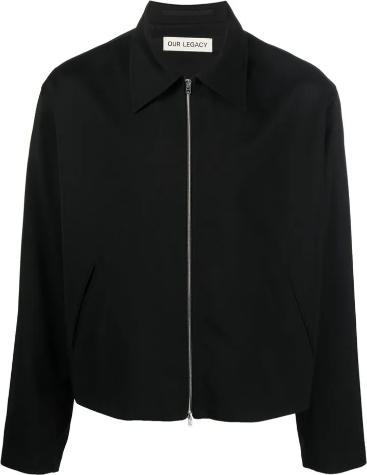 Straight-Point Collar Bomber Jacket