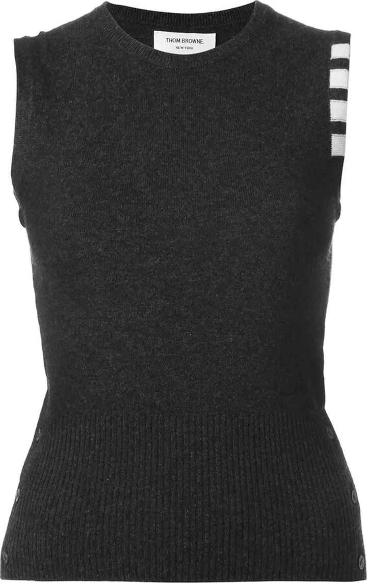 Cashmere Stripe Detail Top