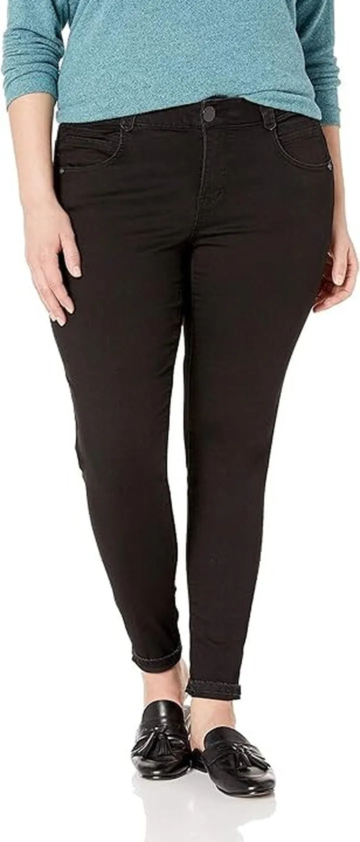 Democracy Womens Plus Size Ab Solution Jegging (Black) Women's Jeans
