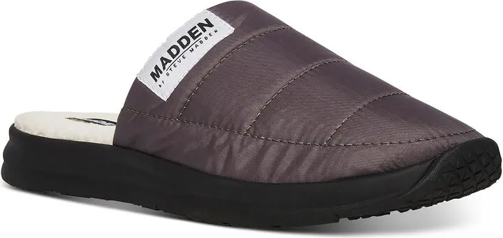 Tochen Mens Quilted Flat Slide Slippers