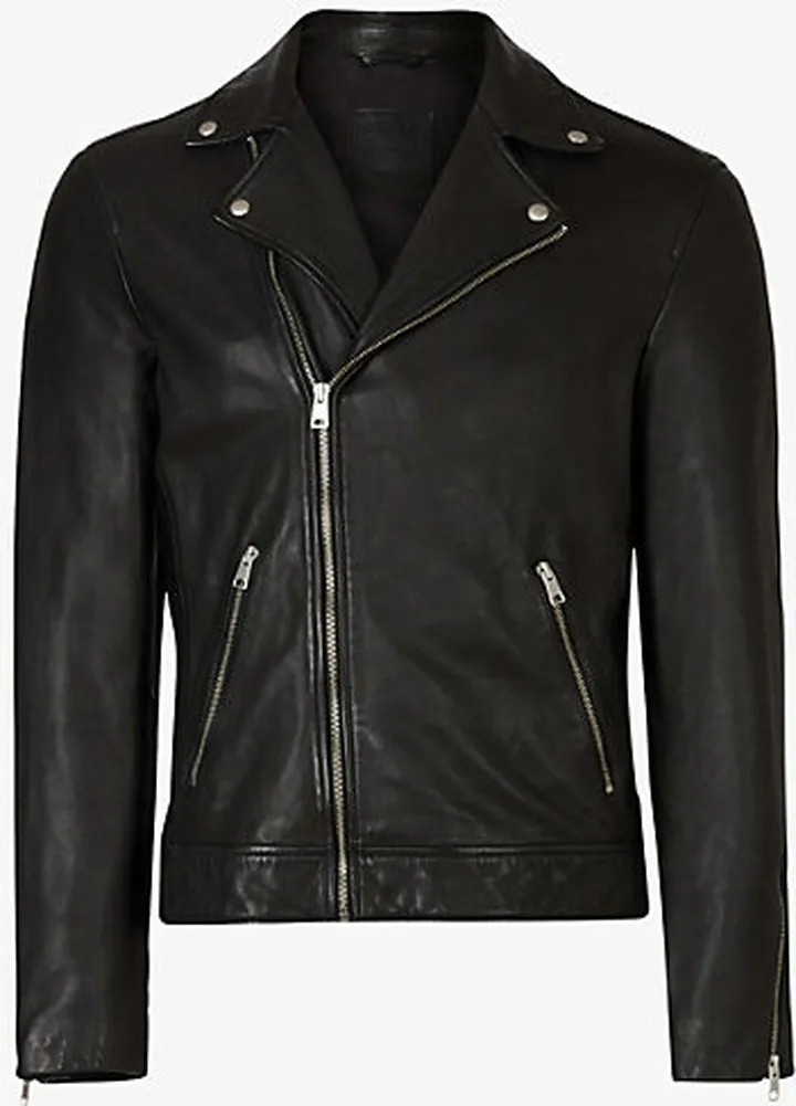 Mens Black Tyson eather Biker Jacket