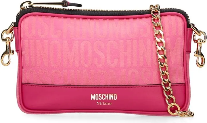 Monogram jacquard nylon shoulder bag