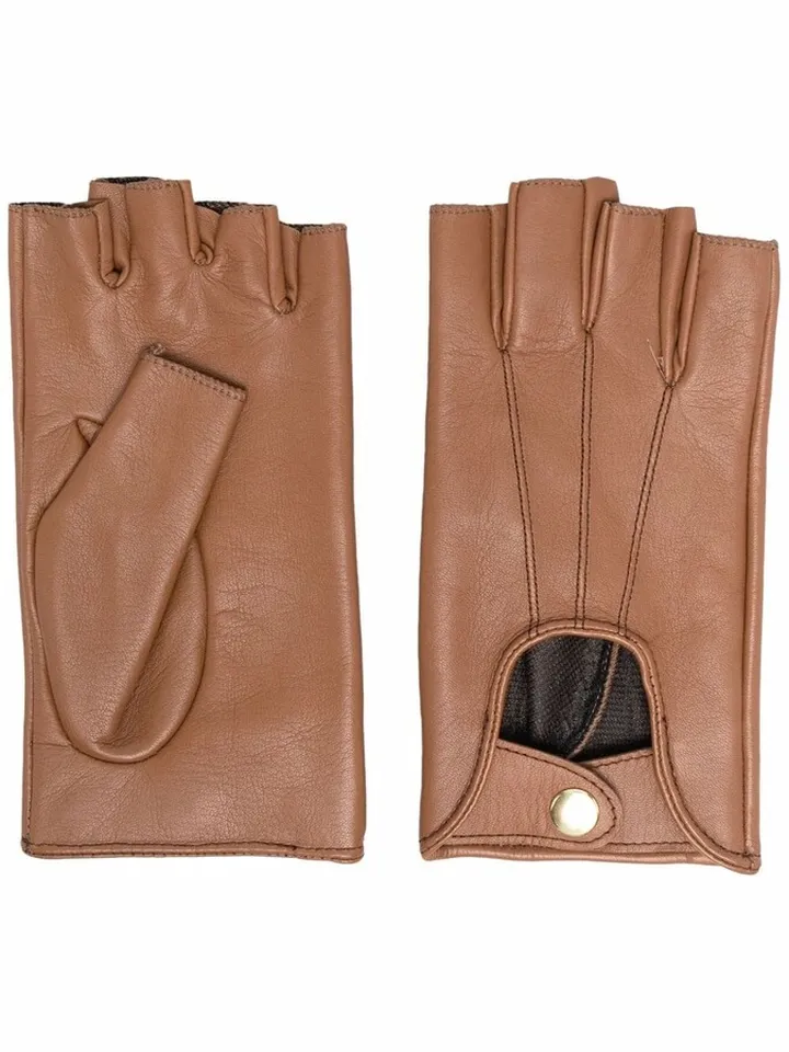 Fingerless Button Gloves