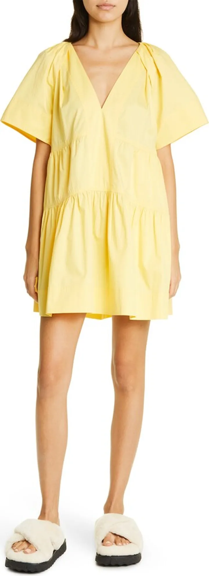 Camila Tiered Cotton Minidress