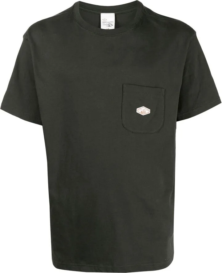 logo-patch cotton T-shirt
