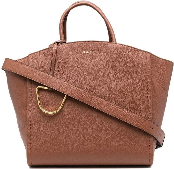 Grained Leather Tote Bag