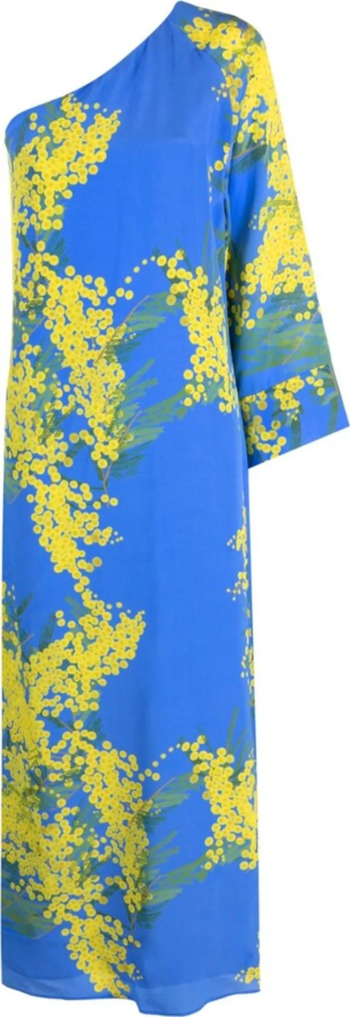 Lola one-shoulder silk dress