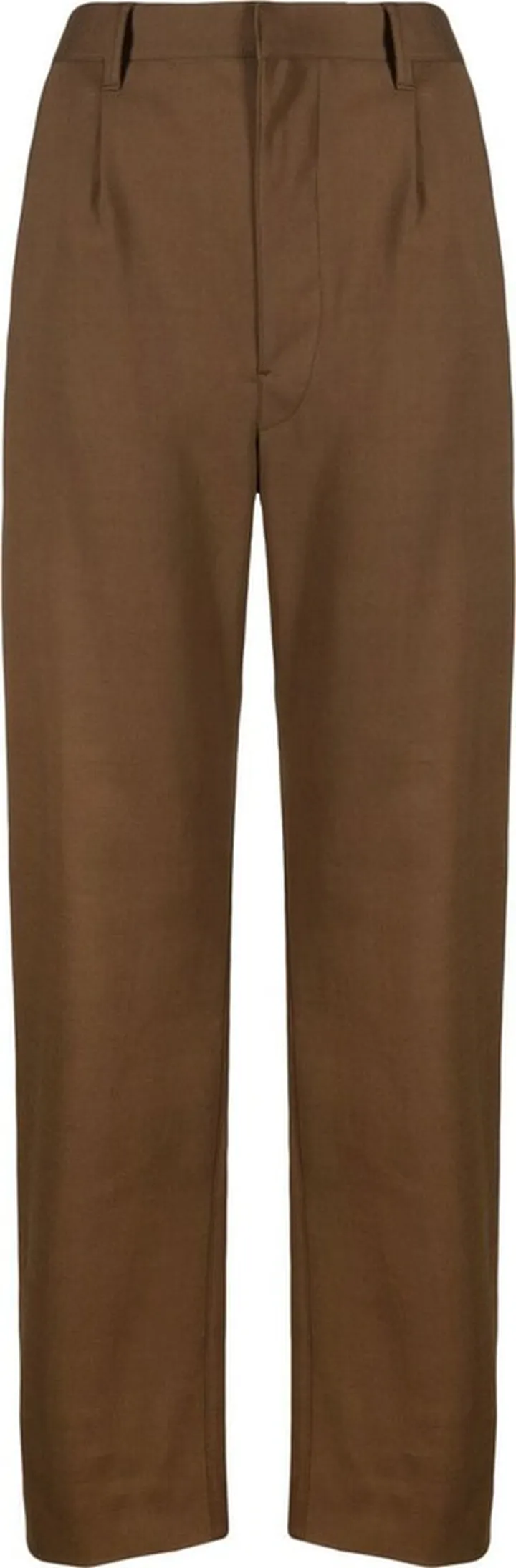 High-Waisted Straight-Leg Trousers