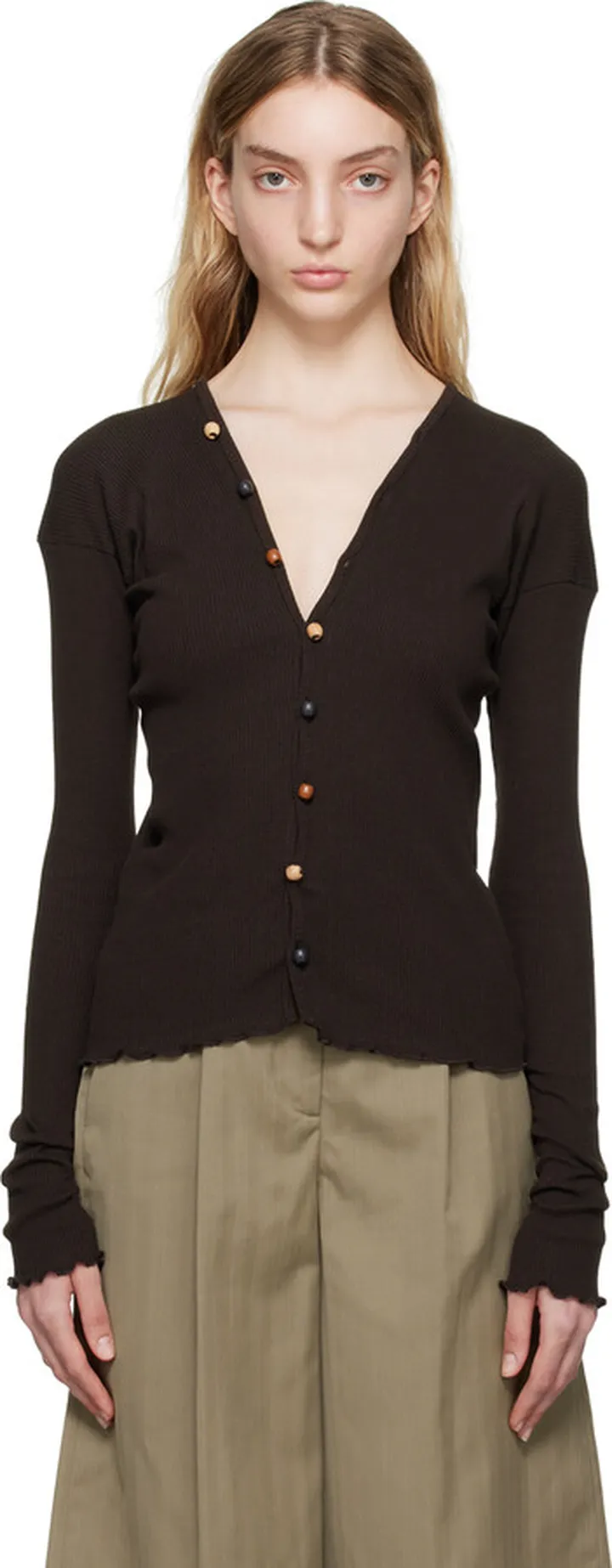 Baserange Brown Tav Cardigan