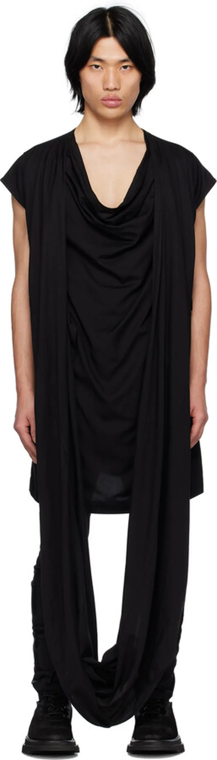 Julius Black Layered T-Shirt
