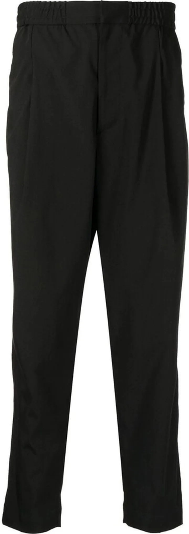 Single-Pleat Tapered Trousers