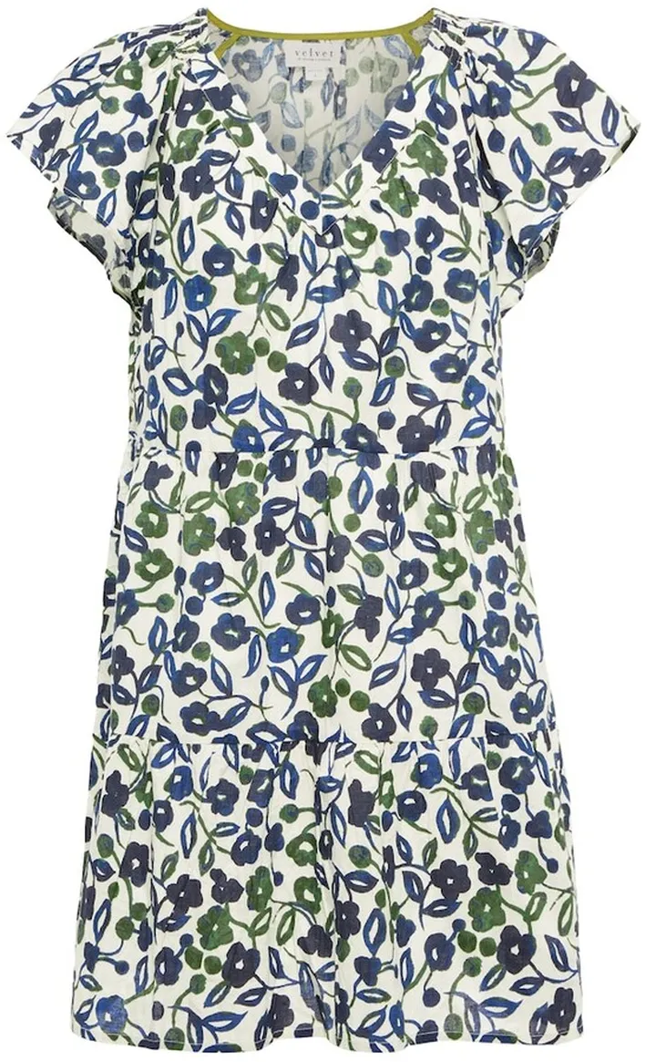 Ivy floral cotton minidress