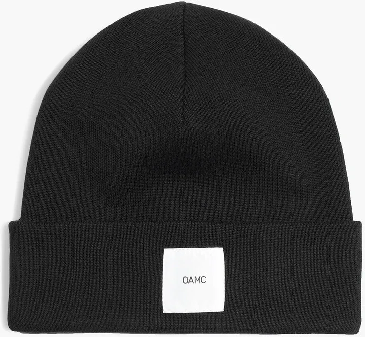 Appliquéd cotton beanie