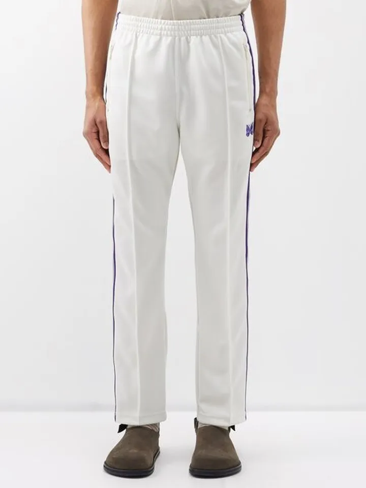 Butterfly-embroidered Jersey Track Pants