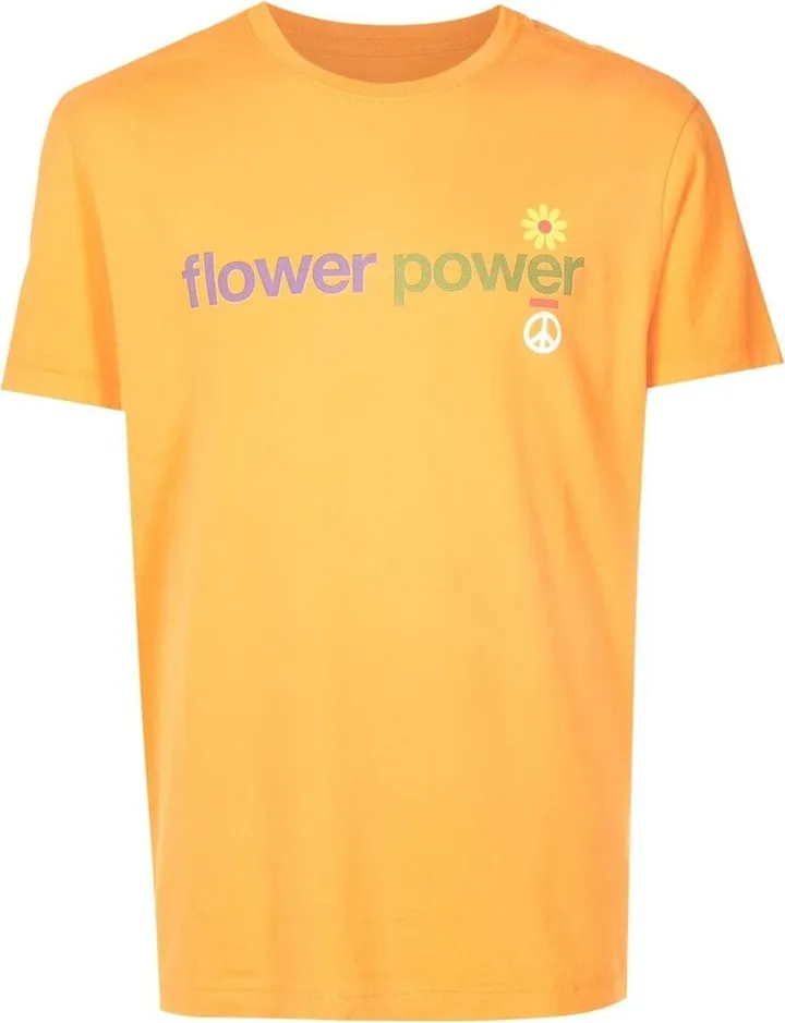 slogan-print short-sleeve T-shirt