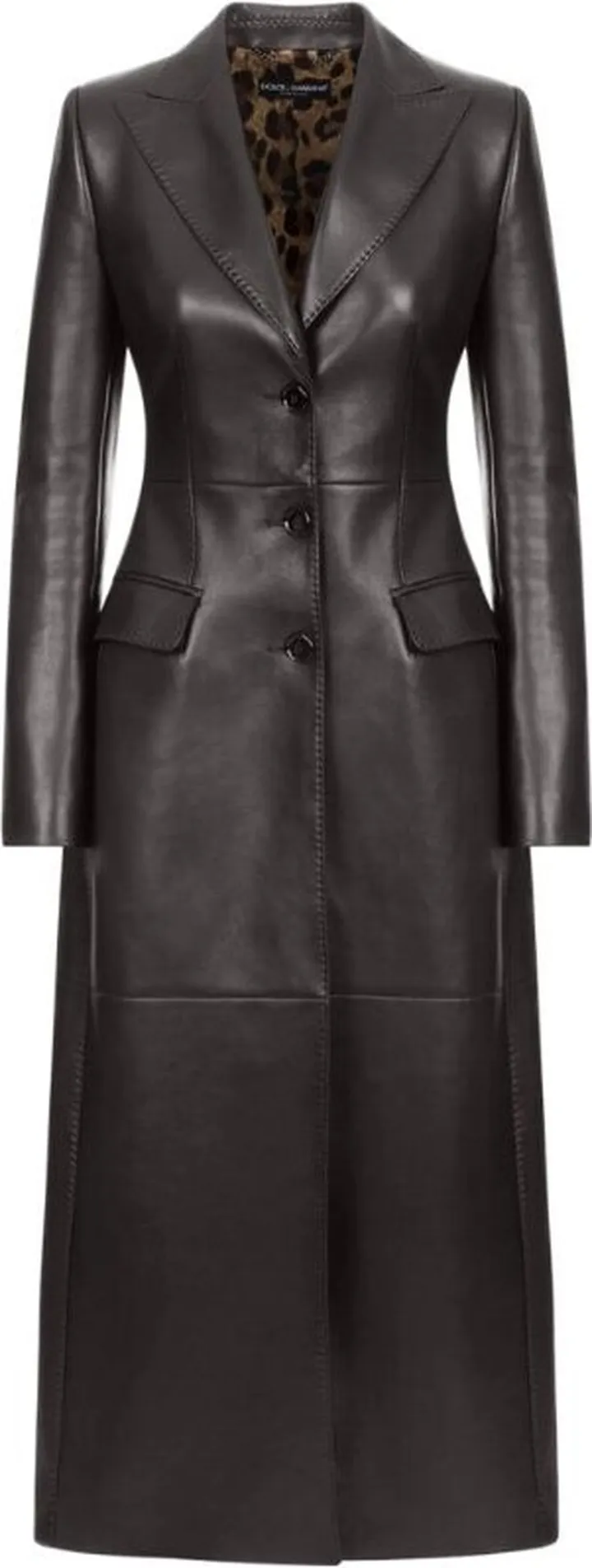 Dolce & Gabbana Long Leather Coat