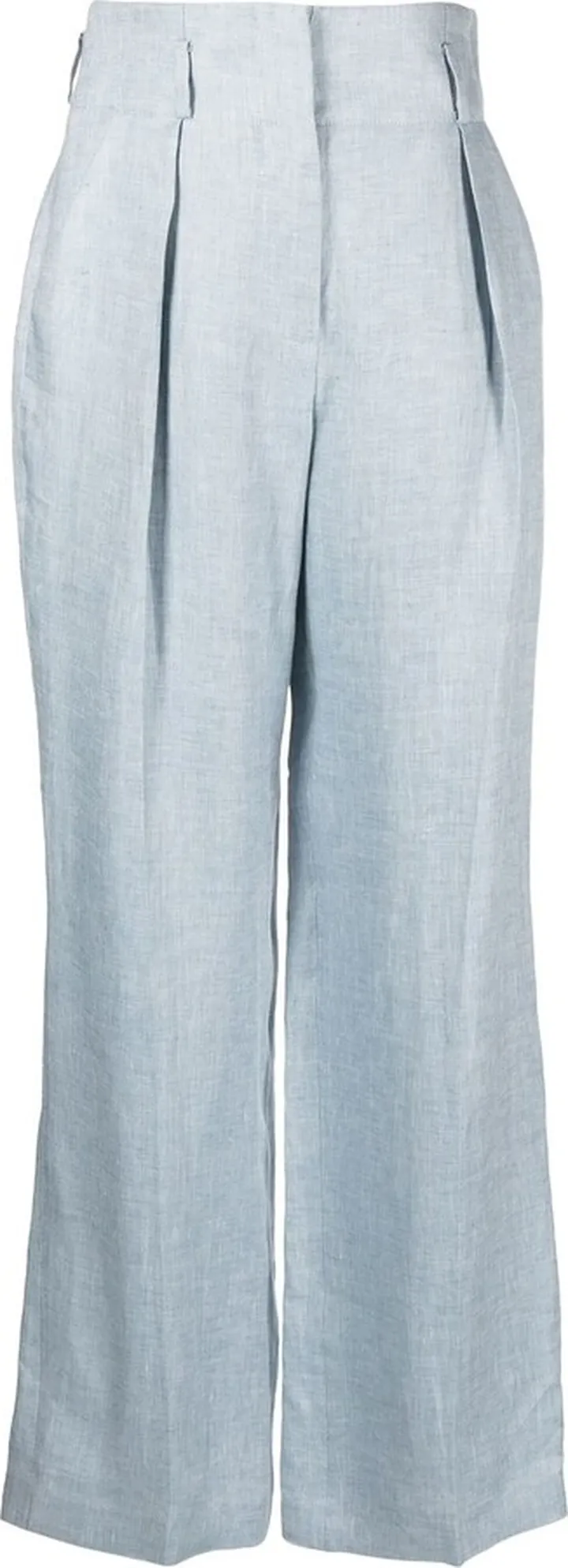 Straight-Leg Cut Trousers