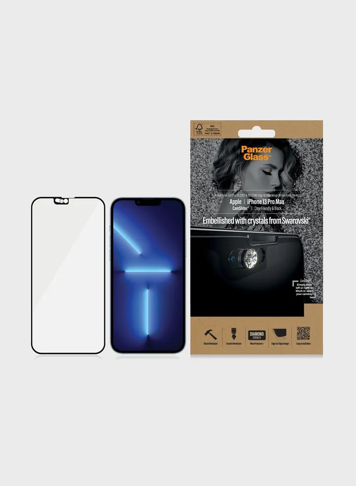 Iphone 13 Pro Max - Swarovski Cam Slider Frame Screen Protector