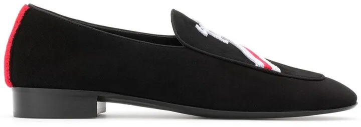 Chalmer stripe-detail loafers