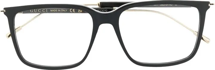 Square-Frame Optical Glasses