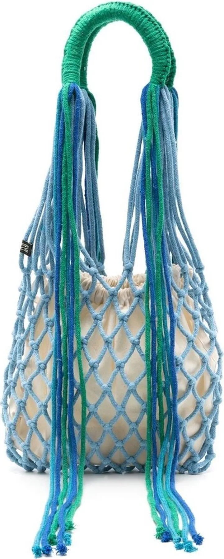 Malala mini macramé tassel shoulder bag