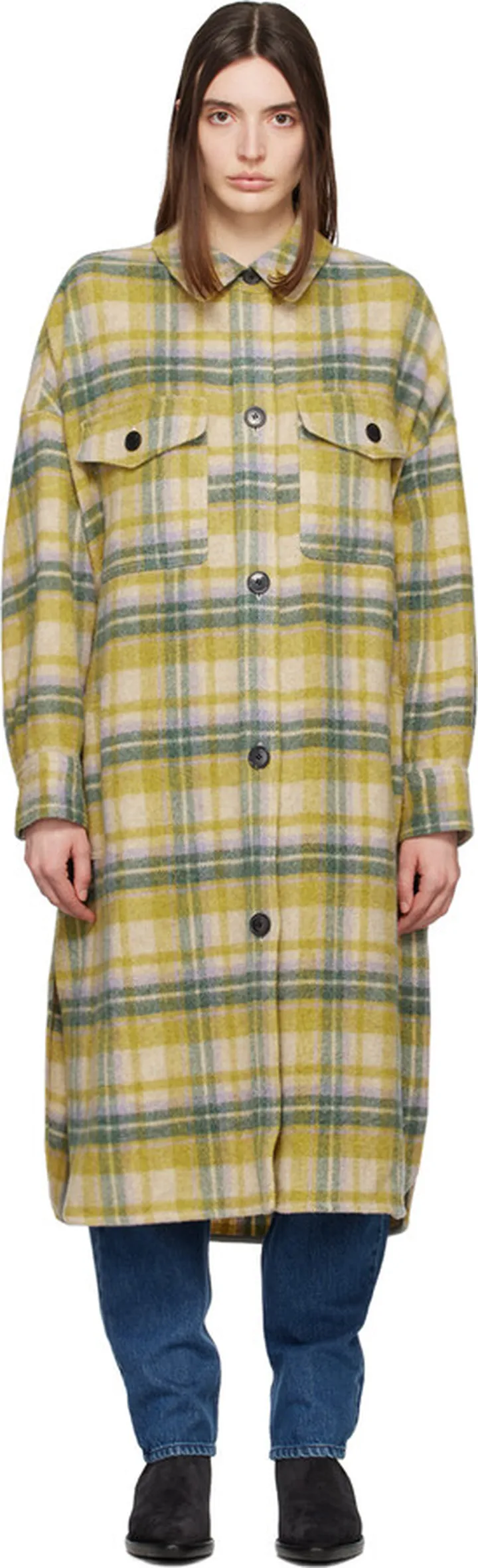Isabel Marant Etoile Yellow Fontia Coat