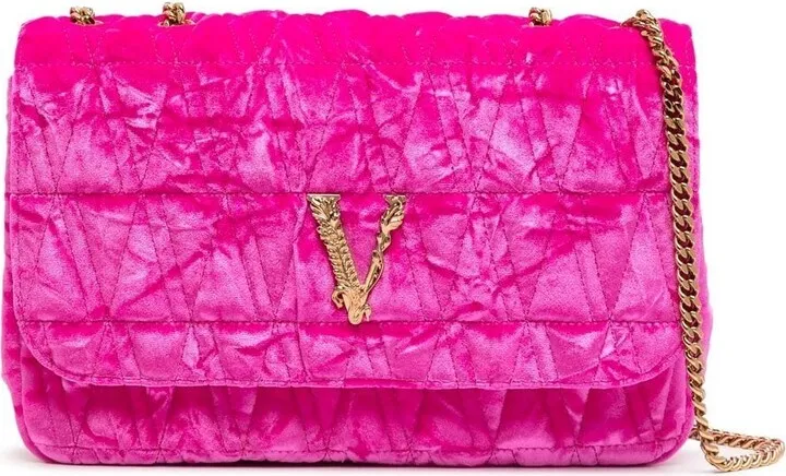 Virtus velvet shoulder bag