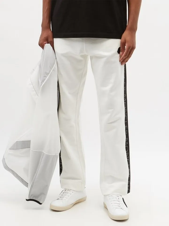 Logo Striped Cotton-jersey Track Pants