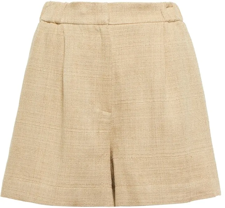 Silk and linen shorts